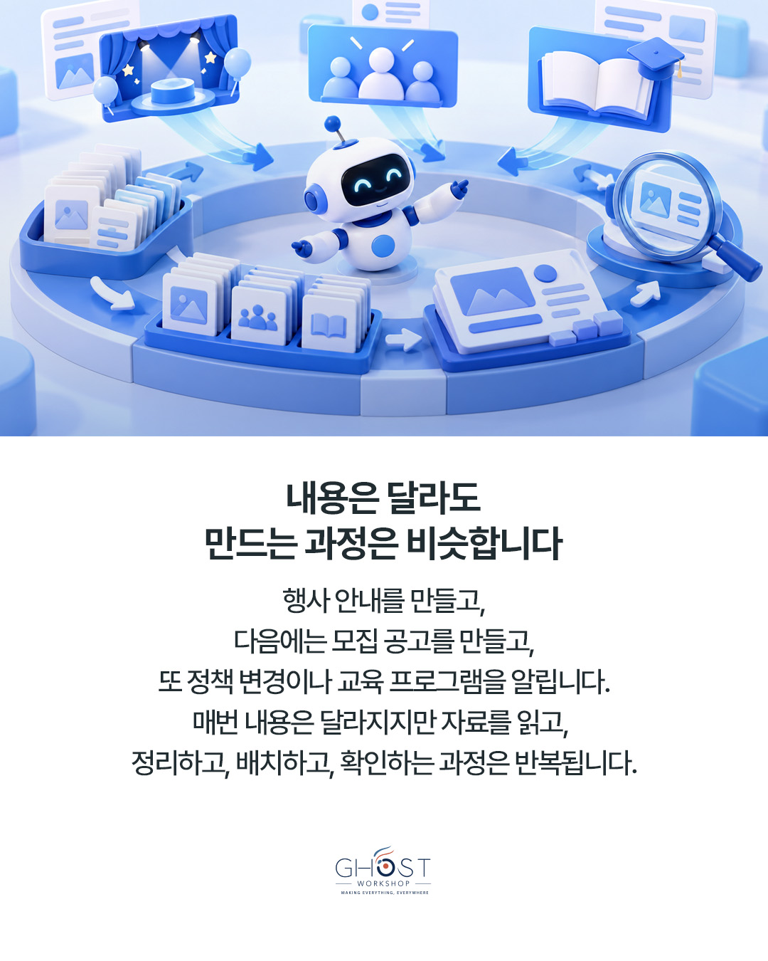 내용은 달라도 만드는 과정은 비슷합니다